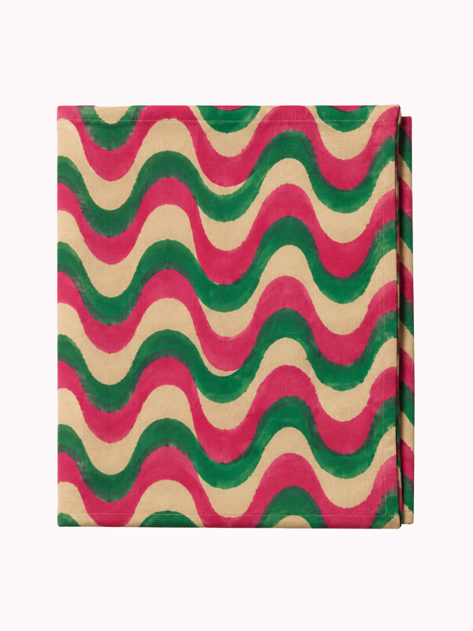 Tafelkleed Wavy Roze/Groen