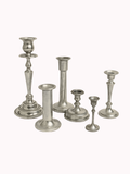 Kandelaar Vintage Zilver – Set van 5