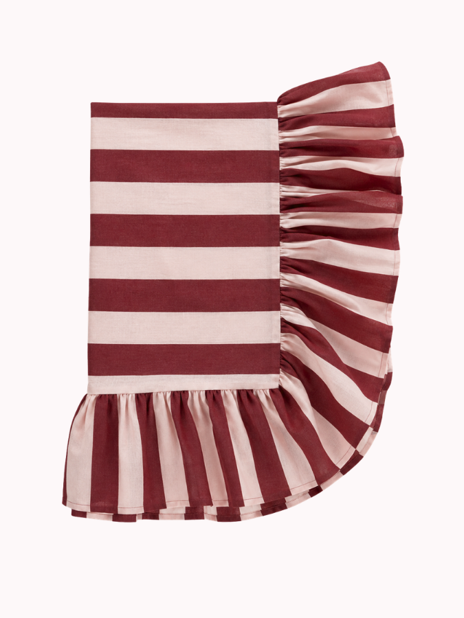 Tafelkleed Volant Roze/Rood