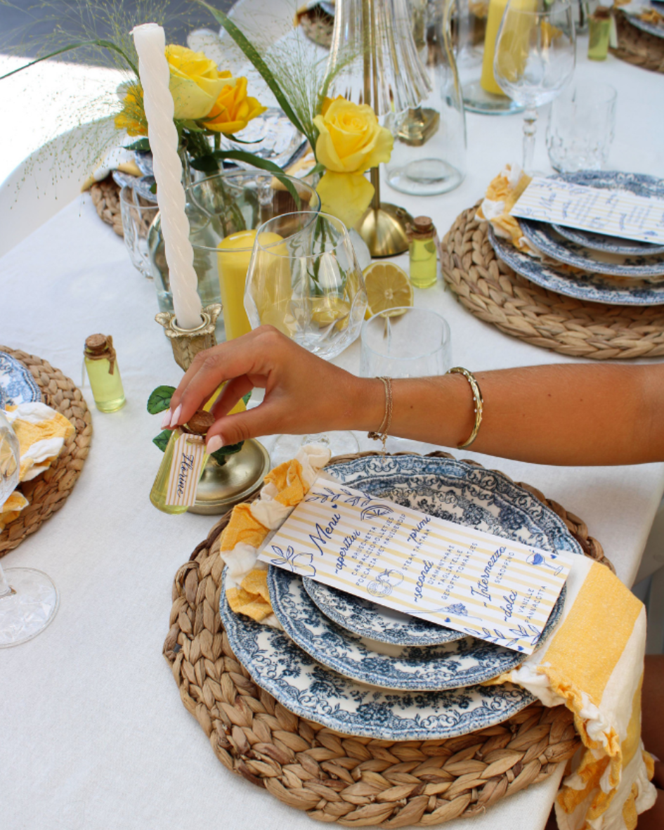 Bord Voorgerecht Vintage Blauw