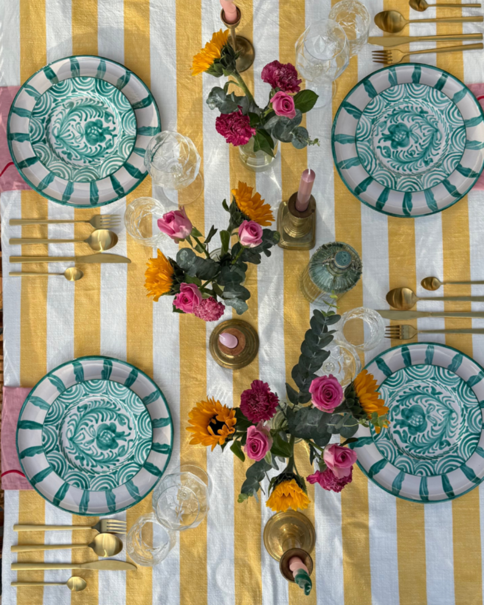 Bord Voorgerecht Granada Turquoise