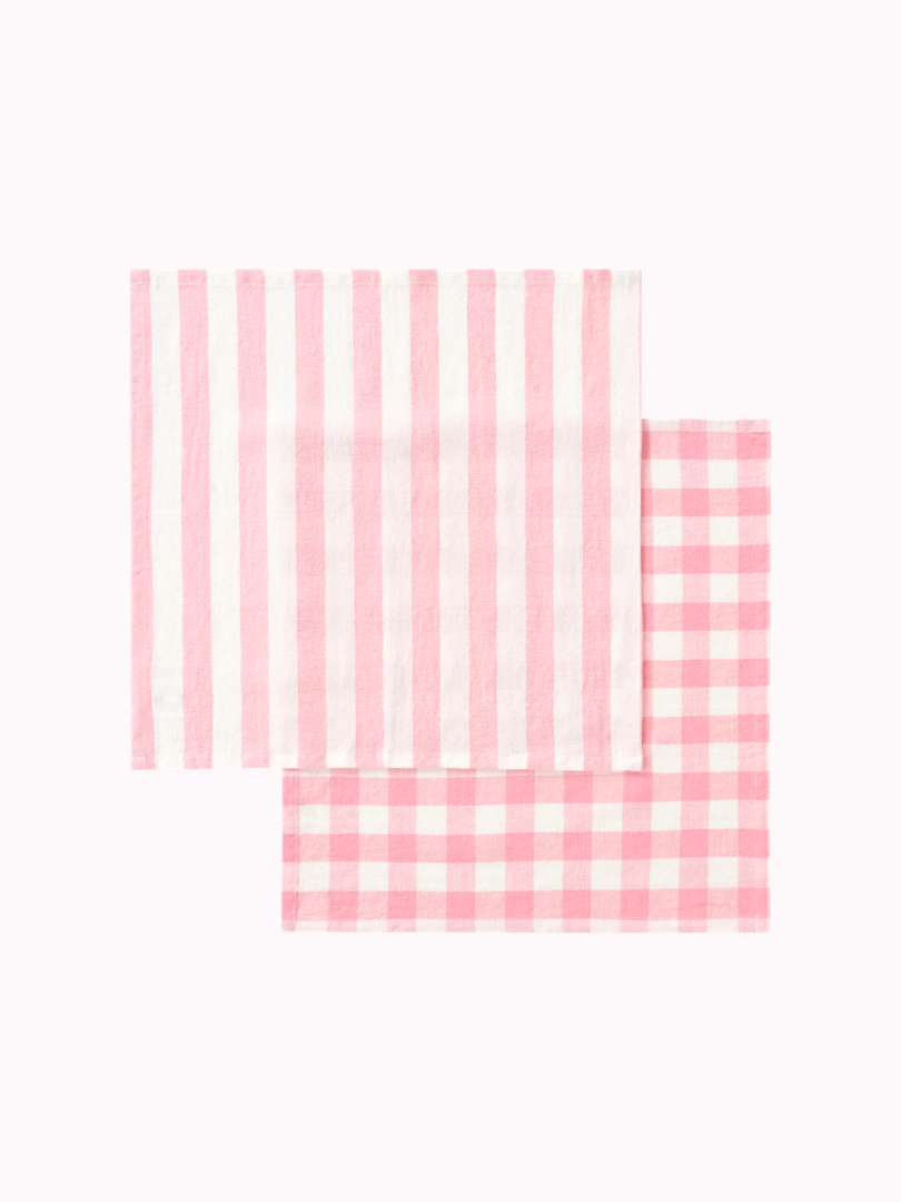 Servet Linnen Roze – Set van 2