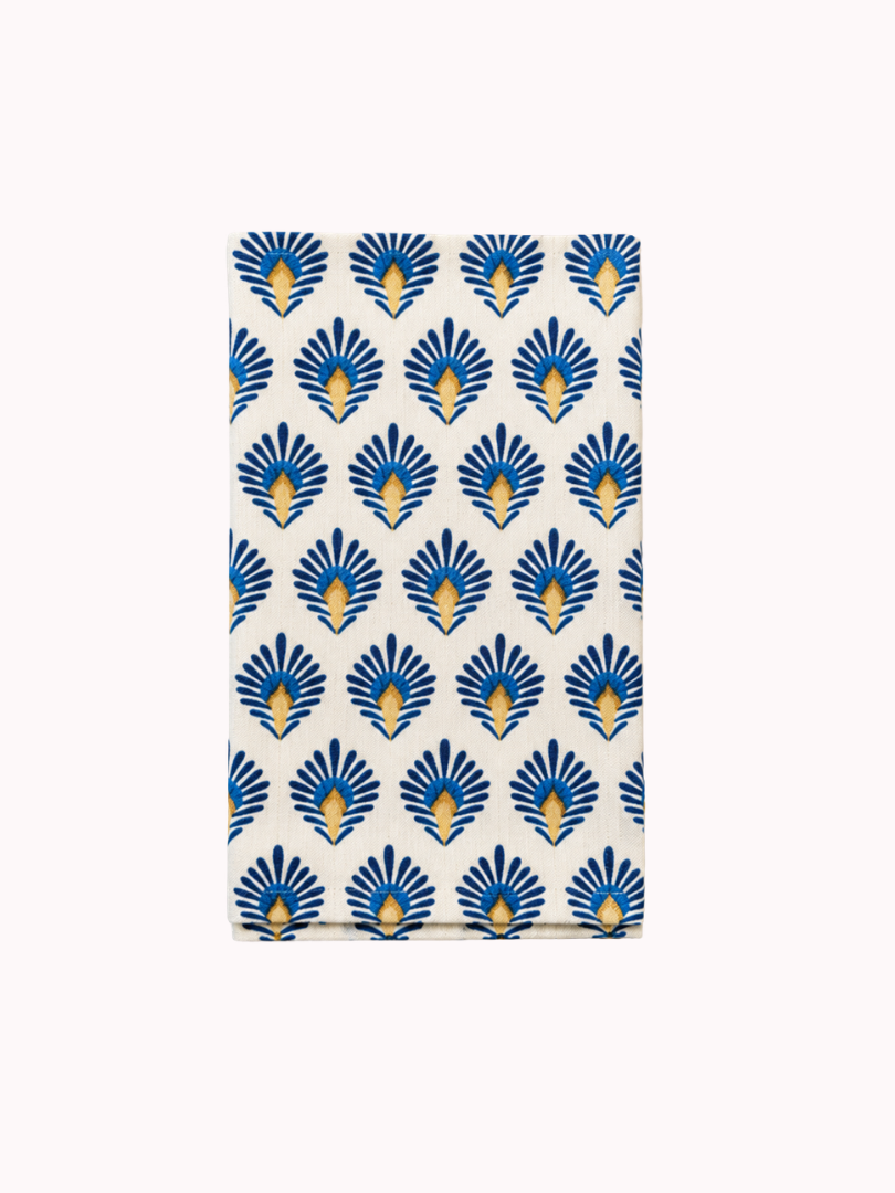 Servet Print Blauw