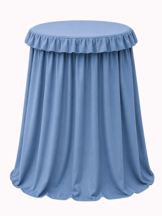 Statafelkleed Volant Blauw