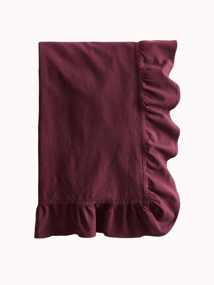 Tafelkleed Volant Bordeaux