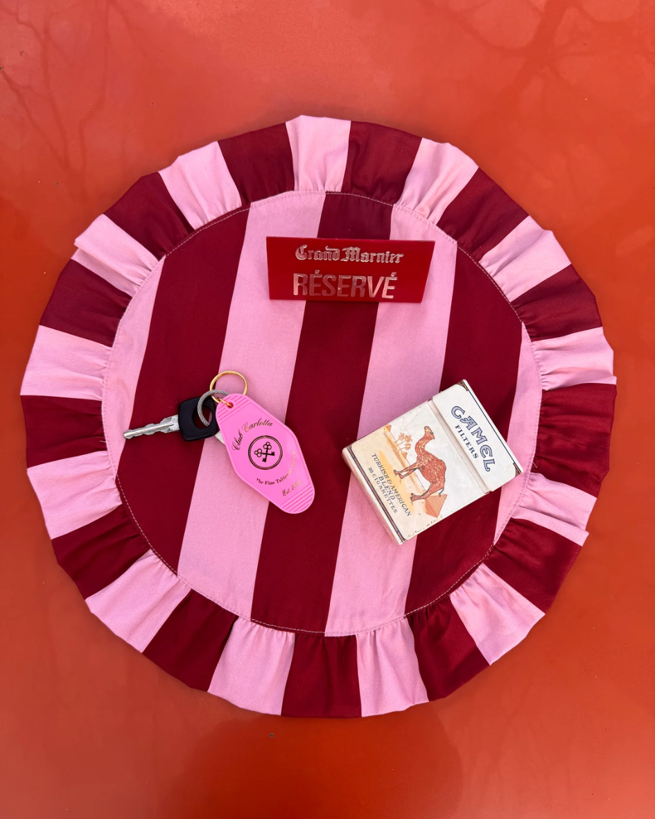 Placemat Volant Roze/Rood