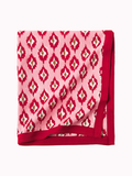 Tafelkleed Handgeprint Roze/Rood
