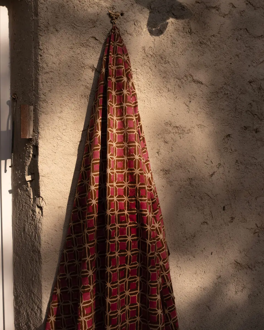 Tafelkleed Print Bruin/Roze