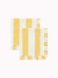Servet Volant Geel/Wit – Set van 2