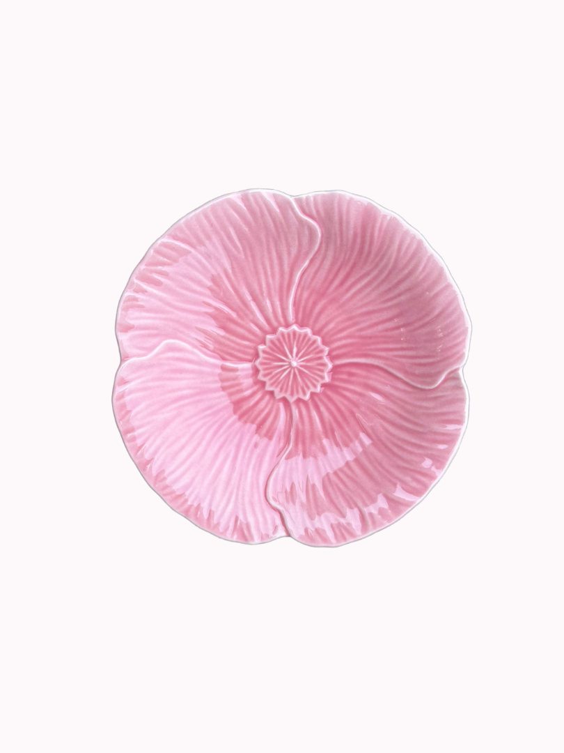 Dessertbord Bloem Roze