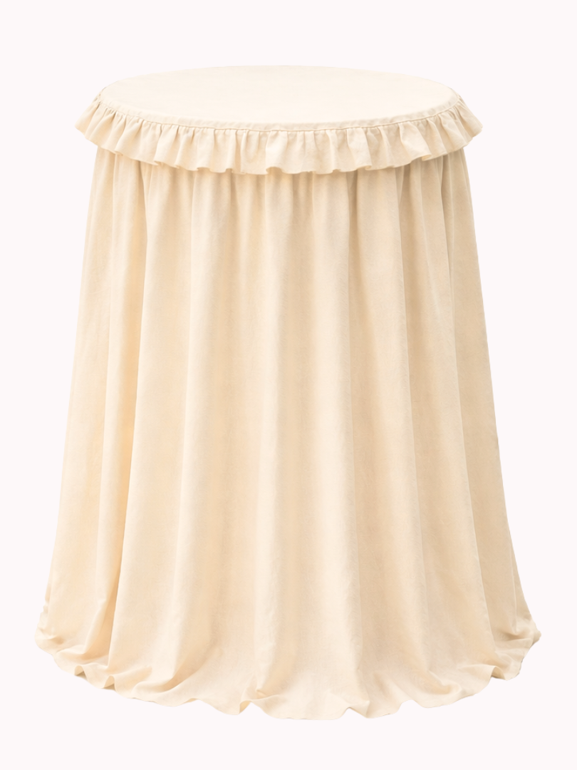 Statafelkleed Volant Crème